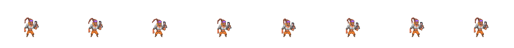 Gale Corsair animated sprite sheet, shown at its idle frame