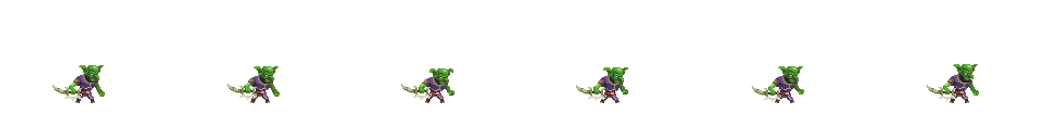 Depths Hookblade animated sprite sheet, shown at its idle frame